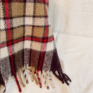 Brown plaid scarf